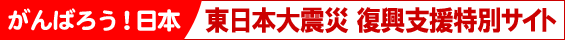 東日本大震災 復興支援特別サイト